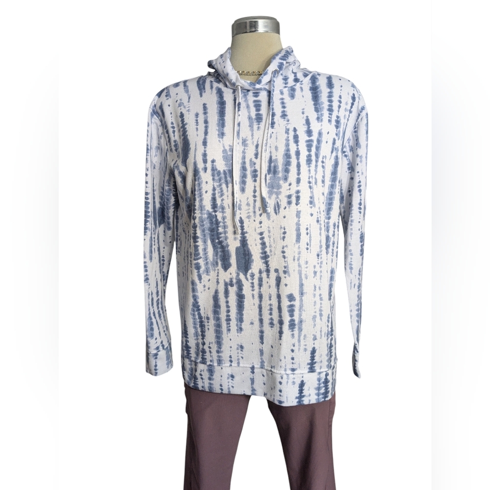Women's Blue Tie-Dye Hoodie